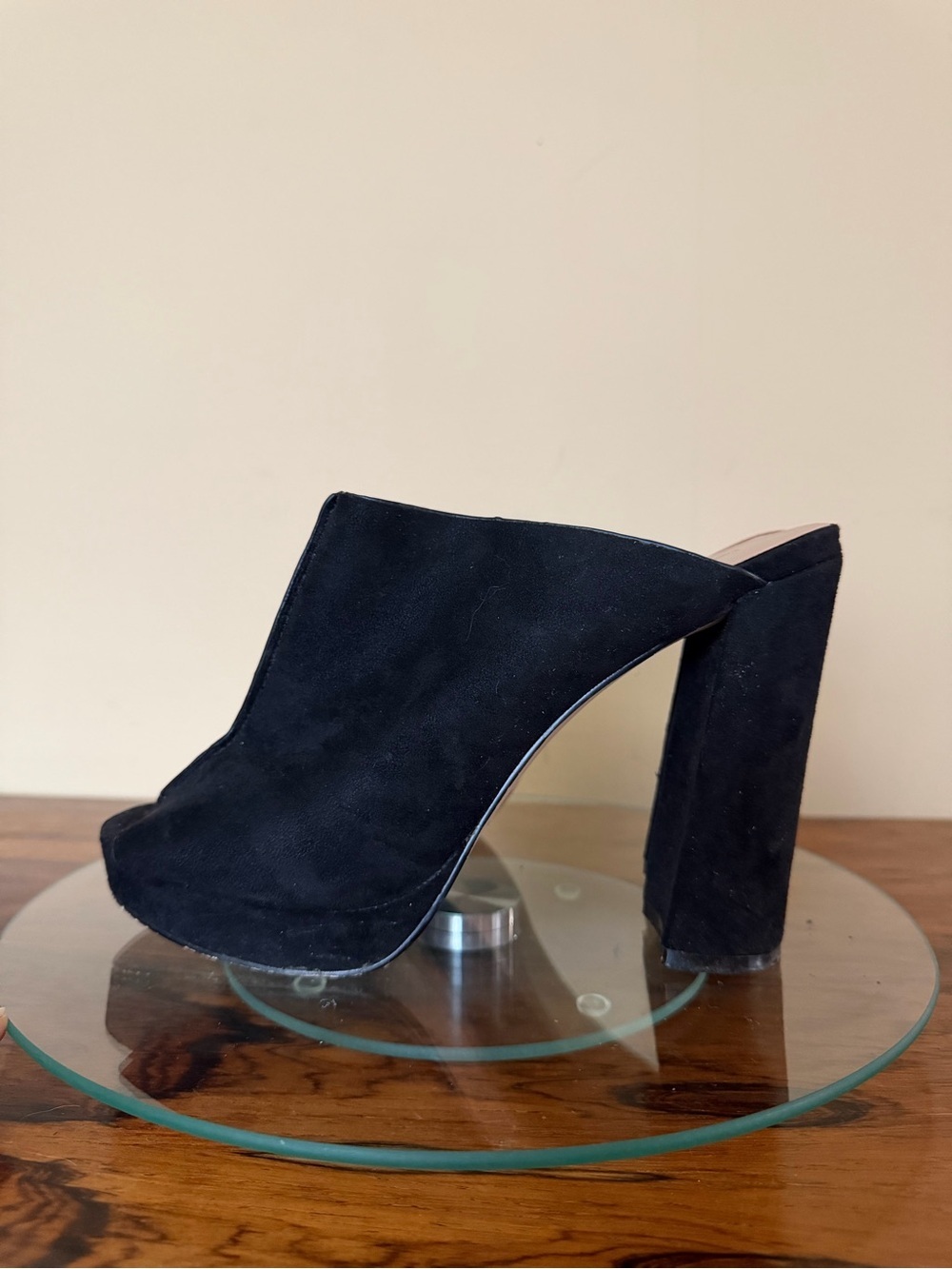 Call It Spring Peep Toe Platform Mules - size 8.5